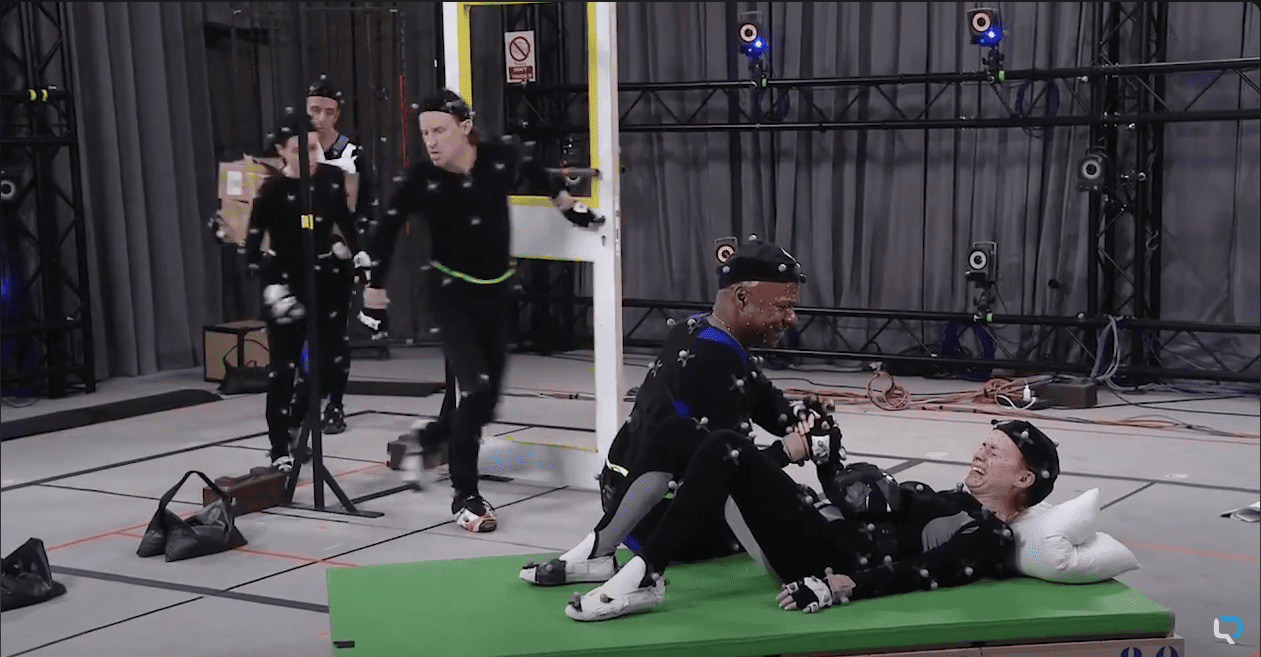 Image du tournage de Detroit : Become Human au sein du studio de capture de mouvements de Quantic Dream